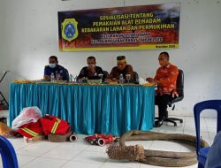 Di Ikuti Destana dan MPA Kelurahan Teluk Dawan Serta DAMKAR Tanjabtim Sosialisasikan Cara Menjinakan Api
