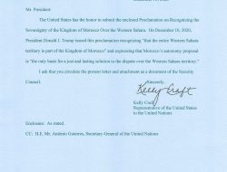 Amerika Berikan Pengakuan Kedaulatan Maroko Atas Wilayah Sahara Barat