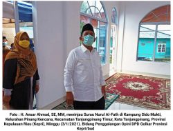 Ansar Ahmad : Banyak Pemimpin yang Dilahirkan dari Laboratorium Masjid dan Surau