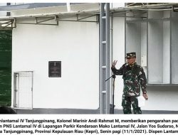 Perkenalkan Diri sebagai Pejabat Baru, Wadanlantamal IV Berikan Arahan pada Prajurit dan PNS
