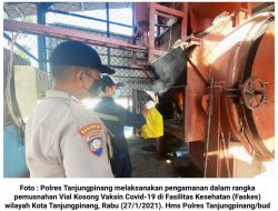Polres Tanjungpinang Amankan Pemusnahan Limbah Vaksin Covid-19