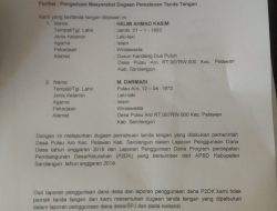 Setelah Dilaporkan ke Kejati, Kini Giliran Warga Desa Pulau Aro Layangkan Surat Pengaduan ke Polres Sarolangun