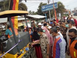 Peletakan Batu Pertama ( Ground Breaking ) Tanda di Mulainya Perbaikan Jalan Provinsi di Resmikan Oleh Gubernur Sumbar H.Irwan Prayitno