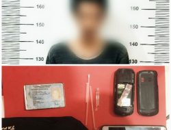 Lagi Asyik Pesta Sabu di Rumah Kontrakan, ID digelandang Polisi ke Mapolres