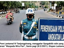 Tegakan Hukum dan Tata Tertib Prajurit serta PNS Lantamal IV, Pomal Gelar Opsgaktib