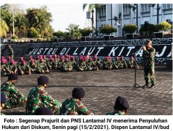 Diskum Berikan Penyuluhan Hukum pada Prajurit dan PNS Lantamal IV