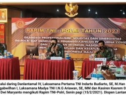 Via Daring Danlantamal IV Ikuti Rapim TNI-Polri