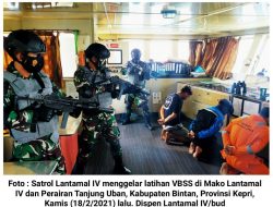 Satrol Lantamal IV Gelar Latihan VBSS