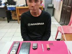 Resnarkoba Polres Kampar Tangkap Pengedar Shabu di Desa Padang Mutung Kampar