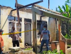 Diduga Korsleting Listrik, Sebuah Rumah Ludes Terbakar di Perumahan Sumbul Kecamatan STM Hilir