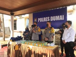 Temukan 23 Kilogram Shabu Dan 19.937 Butir Pil Ekstasi,Polres Dumai Bekuk Dua Kurir