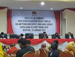 Usai Ditetapkan Melalui Rapat Pleno Terbuka KPU Selayar Basli Ali Panjatkan Rasa Syukur