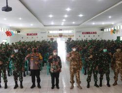 Jalin Sinergitas, Kapolresta Deli Serdang Hadiri Acara Kunjungan Komandan PMPP Di Yonif 121 Macan Kumbang