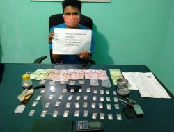 Team Satgas lll OPS Antik Siginjai Polres Merangin Berhasil Amankan 40 (bungkus) Sabu