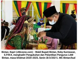 Roby Hadiri Pengukuhan Pengurus LAM Bintan 2020-2025