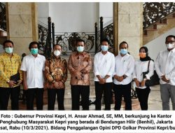 Ansar Ahmad Ingin Kantor Penghubung Masyarakat Kepri di Jakarta Direvitalisasi Jadi Wisma