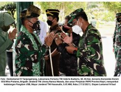 Danlantamal IV bersama FKPD Sambut Kedatangan Pangdam I/BB di Tanjungpinang