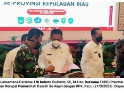 Danlantamal IV Hadiri Rakor Pencegahan Korupsi Dengan KPK