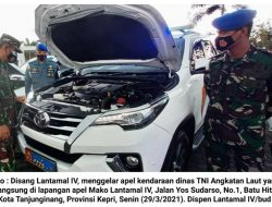 Aslog Danlantamal Periksa Kendaraan Dinas Lantamal IV