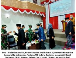 Wadanlantamal IV Hadiri Rapat Paripurna DPRD Provinsi Kepri