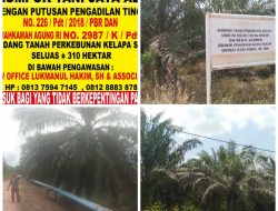 Kelompok Tani Jaya Abadi Kembali Ambil Alih Lahan Milik Mereka Setelah Adanya Putusan Mahkamah Agung
