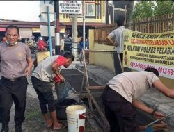 Kapolsek Hamparan Perak Bersama Personil Giat Panen Ikan Lele