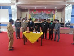 ANGGARAN APBD ROHIL TAHUN 2021, SEBESAR Rp 1,3 TRILIUN TELAH DISAHKAN DPRD ROHIL