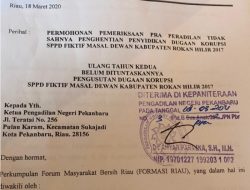 FORMASI RIAU Resmi Gugat Kapolda Riau dan KPK