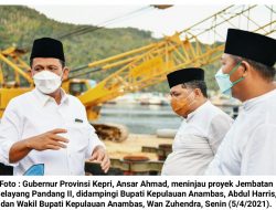 Usai Subuh Berjamaah, Ansar Ahmad Tinjau Poyek Jembatan dan Berkunjung ke RSUD Tarempa 