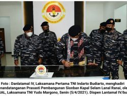Danlantamal IV Hadiri Penandatanganan Prasasti Pembangunan Sionban Kapal Selam