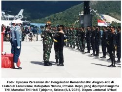 Letkol Laut Ahmad Nur Taufik Jabat Komandan KRI Alugoro-405