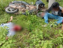 Hilang Kendali Saat Nikung, Satu Dari Pengendara Tidak Sadarkan Diri