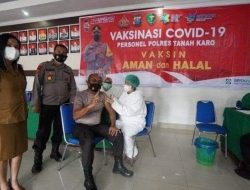 Tahap 1 sebanyak 17.716 Pesonil Polda Sumut Telah divaksin