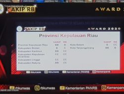 Dapat Nilai BB Kinerja Kepri Sangat Baik