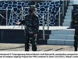 Wadanlantamal IV : Soal Covid-19 Tetap Jalankan Protokol Kesehatan