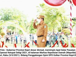 Ansar Ahmad Pimpin Apel Gelar Pasukan Operasi Ketupat Seligi 2021