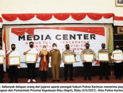 Dedikasi Tinggi Tangani Kekerasan Perempuan dan Anak, Kapolres Karimun Raih Penghargaan dari Pemprov Kepri