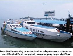 Arus Penumpang Pengguna Moda Transportasi Laut di Kepri Turun Drastis