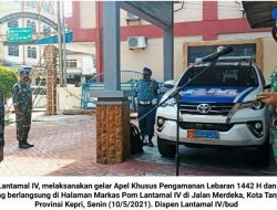 Pom Lantamal IV Gelar Apel Khusus Satgassus Covid-19 dan Pengamanan Idul Fitri 1442 H