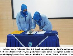 Diah Puji Basuki Resmi Jabat Ketua Cabang 6 Korcab IV DJA I