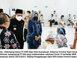 Ansar Ahmad Tinjau Vaksinasi Mandiri di PT BAI