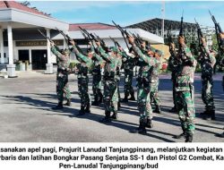 Prajurit Lanudal Tanjungpinang Asah Kemampuan PBB dan Bongkar Pasang Senjata