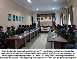 Lanudal Tanjungpinang Laksanakan Tahap Akhir Evaluasi dan Penutupan Uji Petik Glagaspur Pangkalan