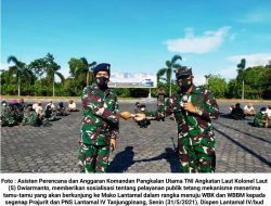 Asrena Danlantamal IV Beri Sosialisasi Pelayanan Publik Menuju WBK dan WBBM