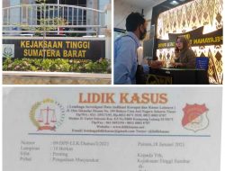 Kejati Sumbar Tindak Lanjuti Laporan Lidik Kasus Terkait Tujuh Proyek di Kabupaten Pessel