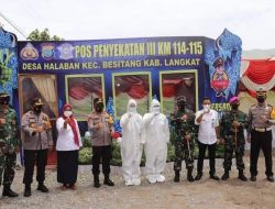 Kapolda Sumut dan Pangdam I/BB Cek Pos Pam Penyekatan III Jalinsum Aceh – Medan