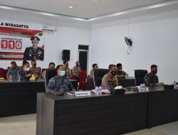 Kapolres Merangin Bersama Dandim 0420/Sarko Hadiri Peluncuran Hotline 110 Oleh Panglima TNI Dan Kapolri Secara Virtual
