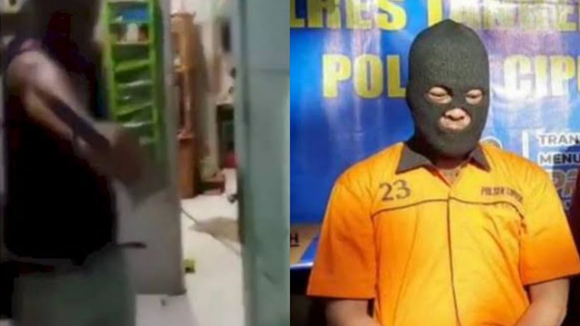 Setelah ancam Kuiri Pakai Samurai Pria ini langsung di tahan Polisi
