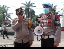Waka Polres Muaro Jambi Kompol NOVRIZAL. MH Bersama Sekda Muaro Jambi Ir. Azrin .Pimpin Penegakan Perda 51 Tahun 2020.Satgas Covid 19