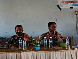 Kapolsek Bahar Selatan IPDA. A. MASHURI Sosialisasi PPKM Perketat Cegah Covid 19.
